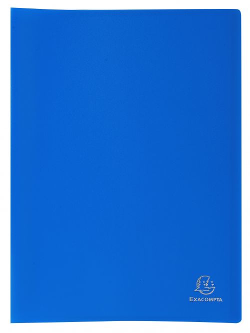 10 Pockets A4 Blue Exacompta Soft PP Display Book 
