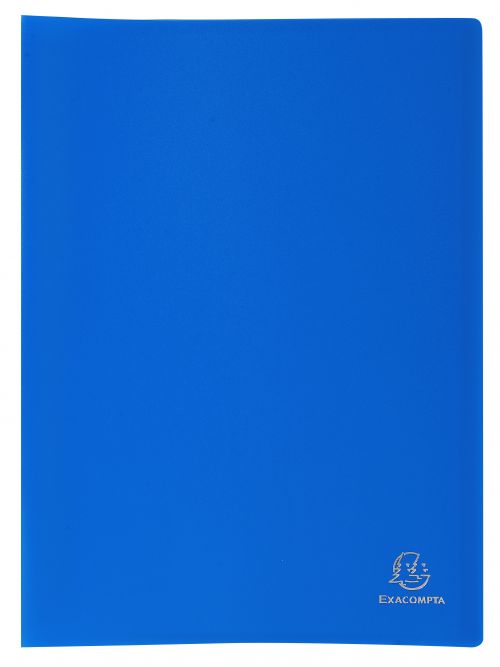 Exacompta A4 Display Book Soft Eco Polypropylene 20 Pocket Blue - 8522E