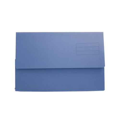 Exacompta+Document+Wallet+Manilla+Foolscap+Half+Flap+250gsm+Blue+%28Pack+50%29+-+DW250-BLUZ
