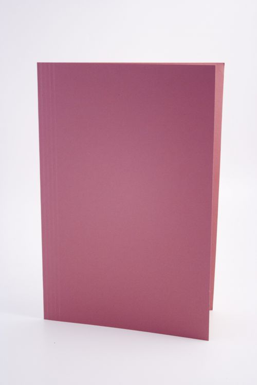 Guildhall Square Cut Folder Manilla Foolscap 250gsm Pink (Pack 100) - FS250-PNKZ