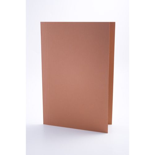 Legal Filing Guildhall Square Cut Folders Manilla Foolscap 315gsm Orange (Pack 100)