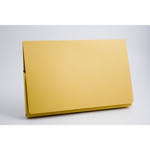 Guildhall Document Wallet Manilla Full Flap Foolscap 315gsm Yellow (Pack 50) - PW2-YLWZ