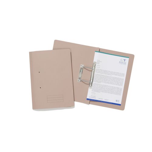 Exacompta Transfer File Manilla Foolscap Buff 285gsm (Pack 25) TFM-BUFZ