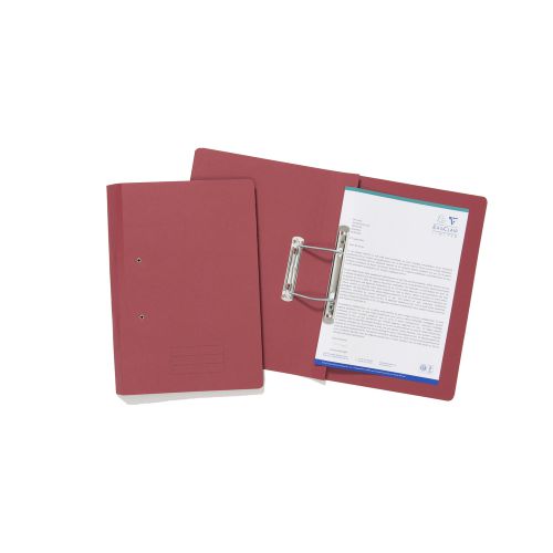 Exacompta Transfer File Manilla Foolscap Red 285gsm (Pack 25) TFM-REDZ