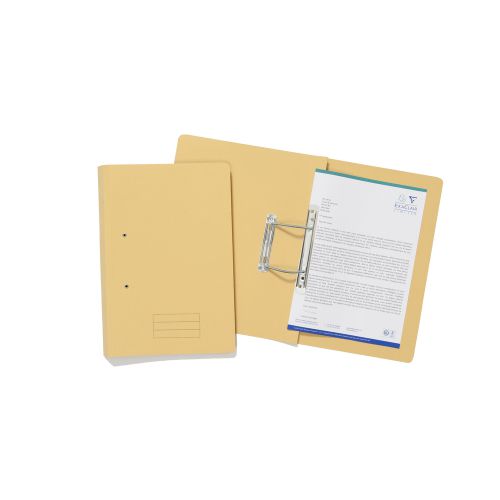 Exacompta Transfer File Manilla Foolscap Yellow 285gsm (Pack 25) TFM-YLWZ