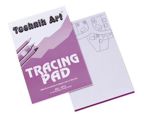 Drawing Pads Technik Art A4 Tracing Pad 63gsm 50 Sheets XPT4Z