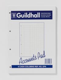 GUILDHALL ACCOUNTS PAD A4 6 CASH