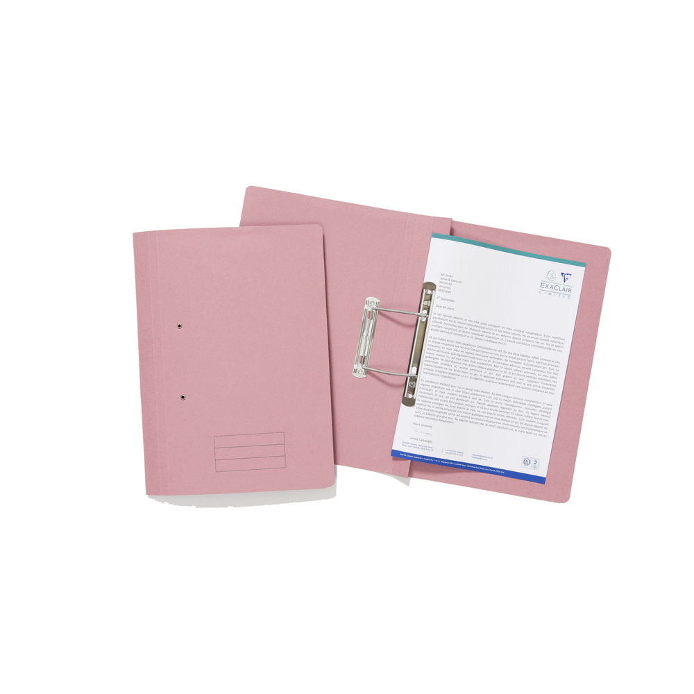 Guildhall Transfer File Manilla Foolscap Pink 285gsm (Pack 25) TFM-PNKZ