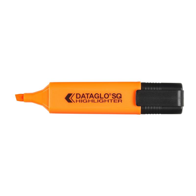 ValueX Flat Barrel Highlighter Pen Chisel Tip 1-5mm Line Orange (Pack 10)