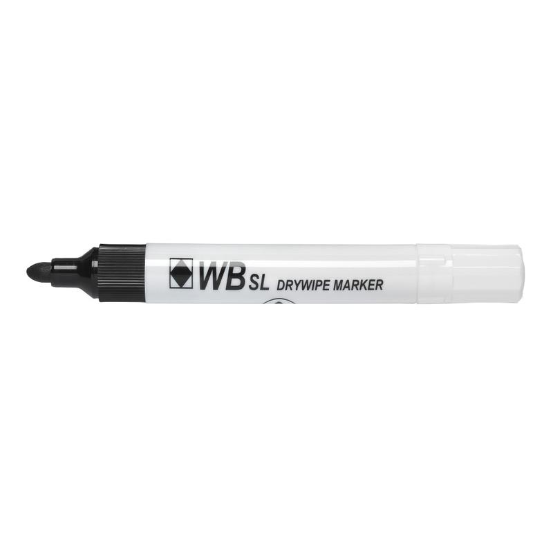 ValueX Whiteboard Marker Bullet Tip 2mm Line Black (Pack 10)