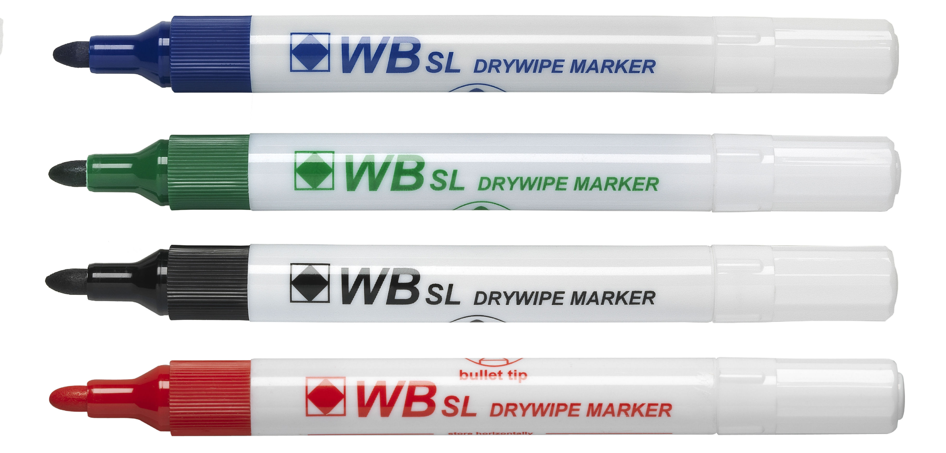 ValueX Whiteboard Marker Bullet Tip 2mm Line Assorted Colours (Pack 10)
