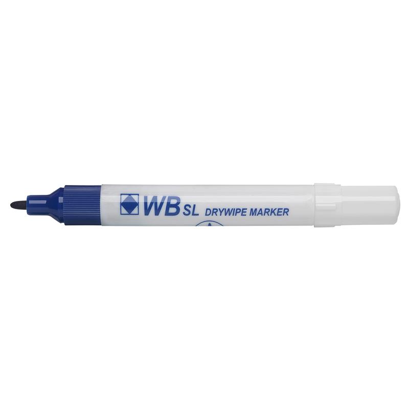 ValueX Whiteboard Marker Bullet Tip 2mm Line Blue (Pack 10)