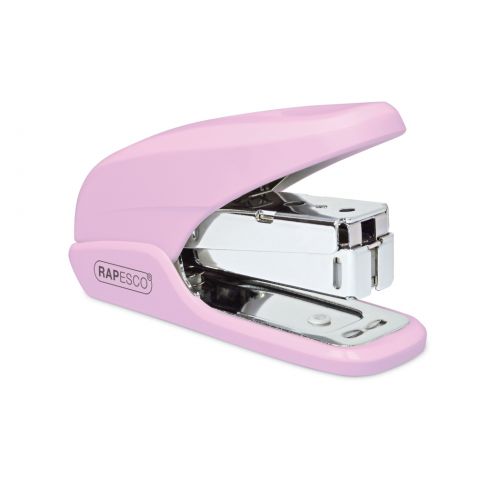 Rapesco X5 Mini Less Effort Stapler 20 Sheets Pink
