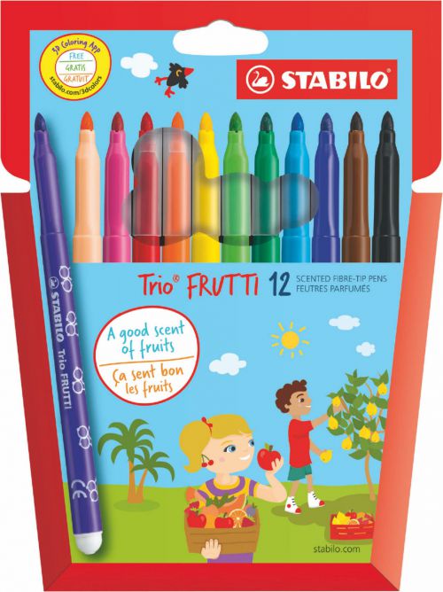 Stabilo Trio Frutti Scented Felt Pens PK12