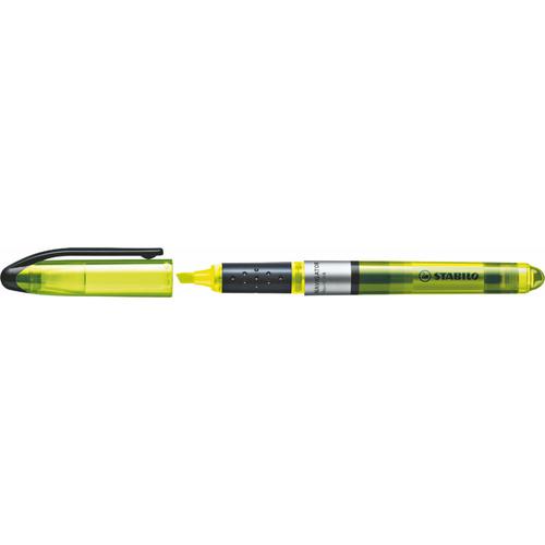 STABILO NAVIGATOR Highlighter Soft Grip Slimline Chisel Tip 1-4mm Line Yellow (Pack 10)