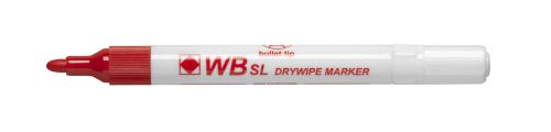ValueX Drywipe Marker Bullet Tip Red (Pack 10)