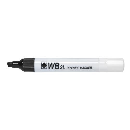 ValueX Drywipe Marker Chisel Tip Black (Pack 10)