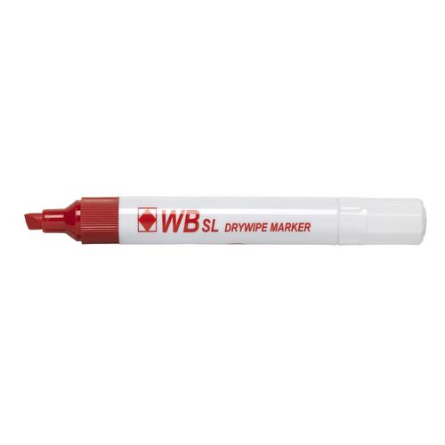 ValueX Whiteboard Marker Chisel Tip 2-5mm Line Red (Pack 10) - 872002