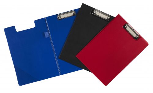 Clipboards ValueX Foldover Clipboard PVC Cover A4 Blue