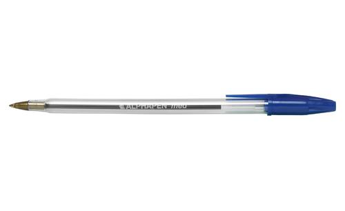 Ball Point Pens ValueX Ballpoint Pen 1.0mm Tip 0.7mm Line Blue (Pack 50)