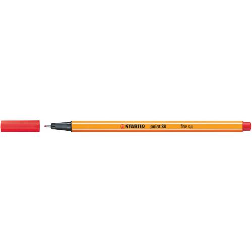 Stabilo Point 88 Pen Fineliner 0.4mm Red PK10