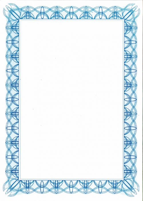 Computer Craft Certificate Paper A4 90gsm Blue (Pack 30)