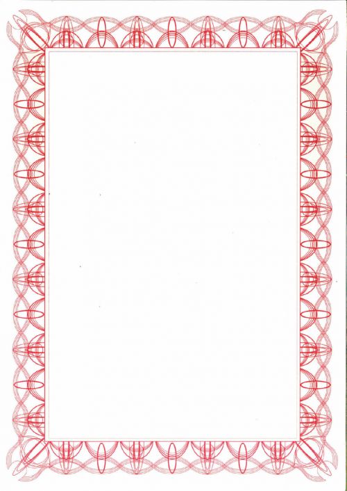 Computer Craft Certificate Papers with Foil Seals 90gsm A4 Reflex Red PK30