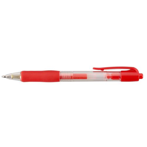 ValueX Retractable Gel Rollerball Red (Pack 10)