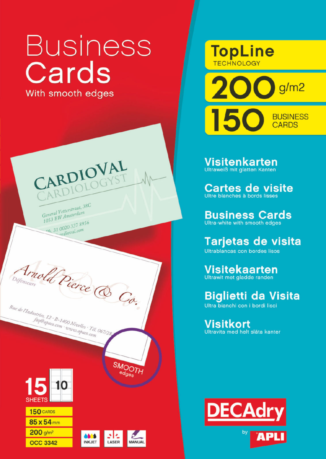 TopLine Business Cards WT (150 Cards)