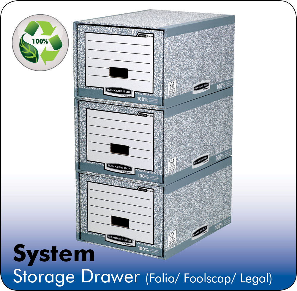 System Fscap Storage Drawer Grey PK5