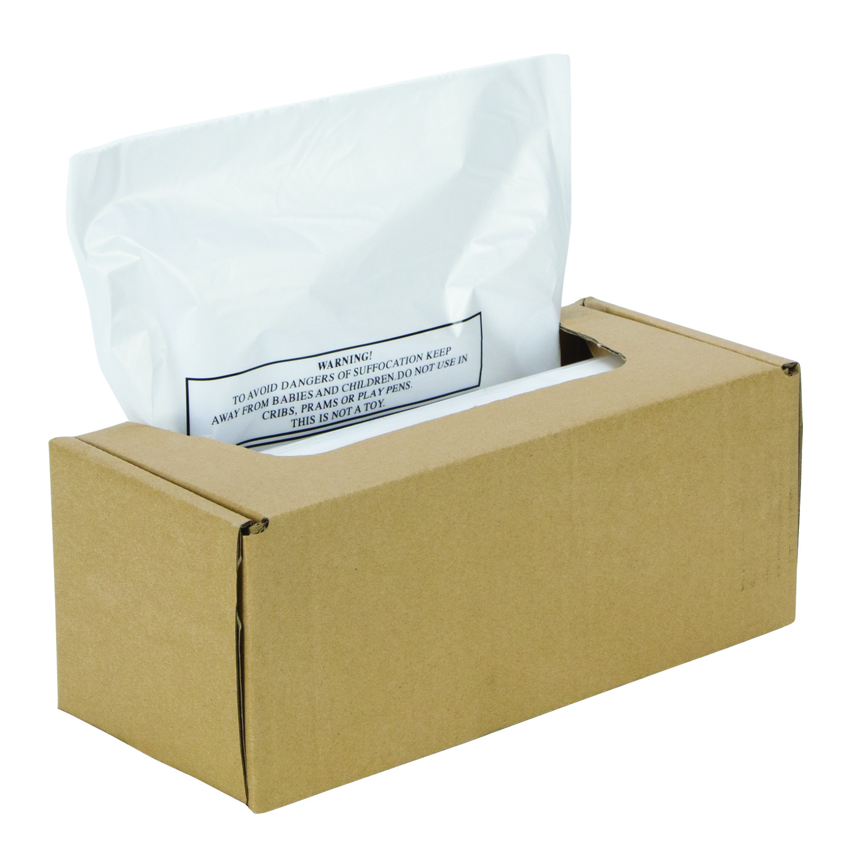 Fellowes Shredder Waste Bag 60-75 Litre Clear (Pack 50)