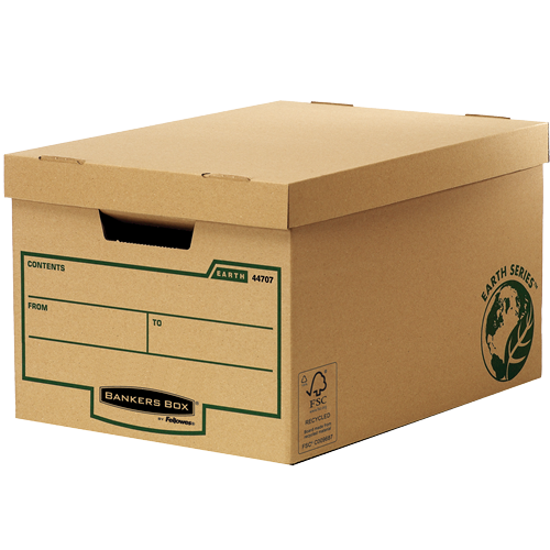 Storage Boxes Fellowes Bankers Box Earth Series Large Storage Box Board Brown (Pack 10) 4470701