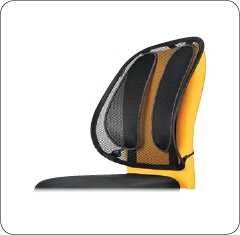 Fellowes Office Suite Mesh Back Support Black