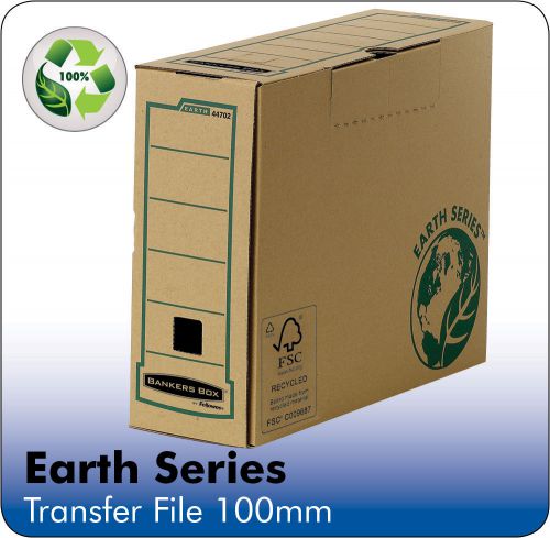 Bankers+Box+by+Fellowes+Earth+Srs+Transfer+Bx+File+Rcyc+FSC+Tab+Lock+Lid+W100mm+A4+Ref+4470201+%5BPack+20%5D
