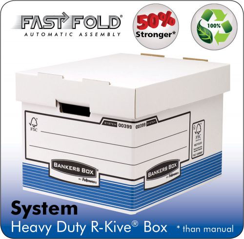 Bankers Box by Fellowes Heavy Duty Standard Storage Box FSC Ref 0081801 [Pack 10]
