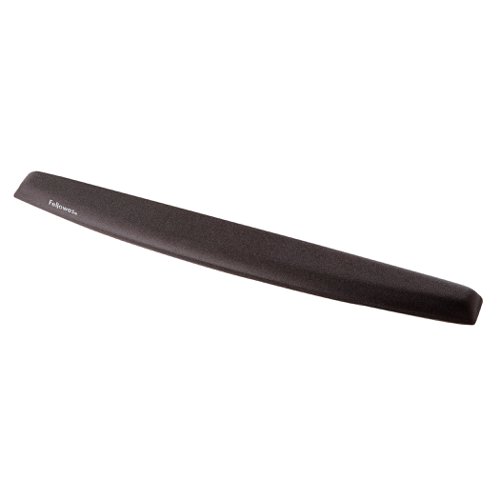 Fellowes Keyboard Wrist Rest Non-skid Memory Foam Black Ref 9178201