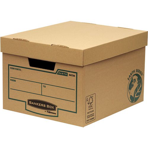 Bankers+Box+by+Fellowes+FSC+Earth+Series+Storage+Box+Budget+Brown+Ref+4472401+%5BPack+10%5D
