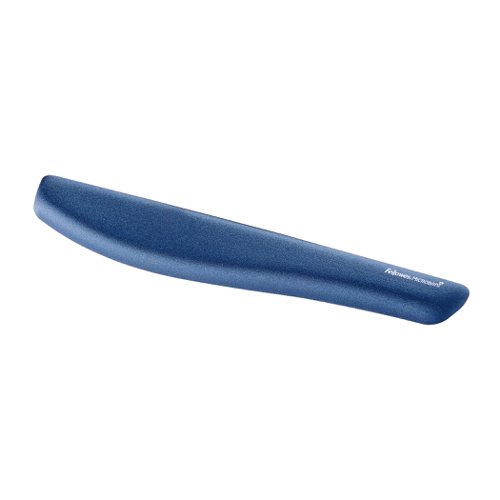 Fellowes PlushTouch Keyboard Wrist Support Blue- Microban 9287402