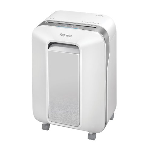 Fellowes LX201 Shredder Micro Cut P-5 White Ref 5160001