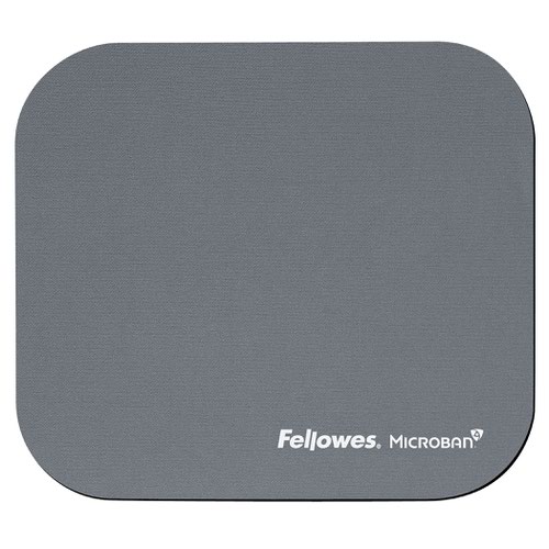 Mouse Mats ValueX Mouse Pad with Microban Protection Silver 5934005