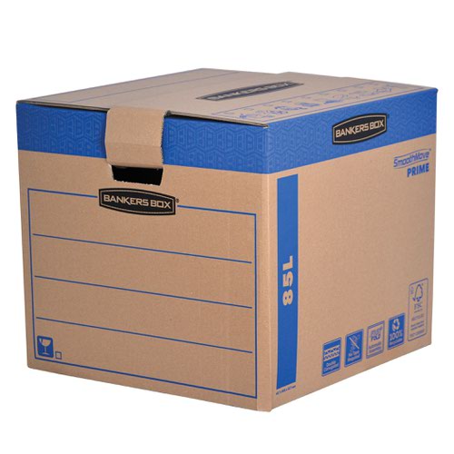 Fellowes Smooth Move Bankers Box Removal Boxes Large 457x457x406mm Ref 6205301 [Pack 5]
