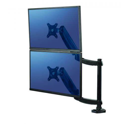 Arms Fellowes Platinum Series Dual Stacking Monitor Arm Black 8043401