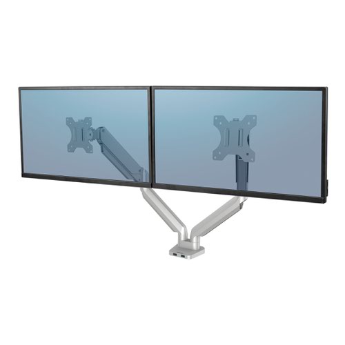 Fellowes Platinum Series Dual Monitor Arm Silver - 8056501 - Technology -  Computer Accessories - Monitor Stands - BB76422