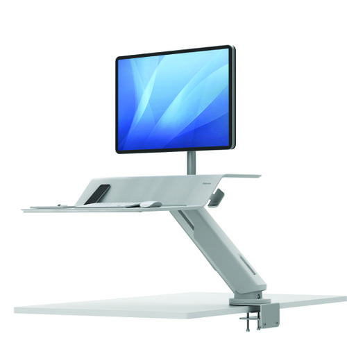 Fellowes Lotus RT Sit Stand Workstation Single White 8081701