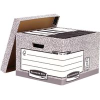 Bankers Box Storage Box Large Grey (Pack of 10) 01810-FFLP