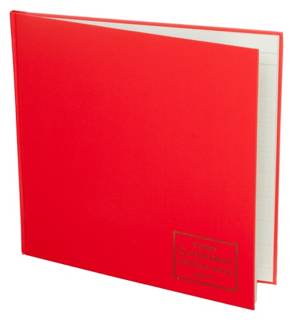 Collins Cathedral Analysis Book Casebound 297x315mm 27 Cash Column 96 Pages Red 150/271