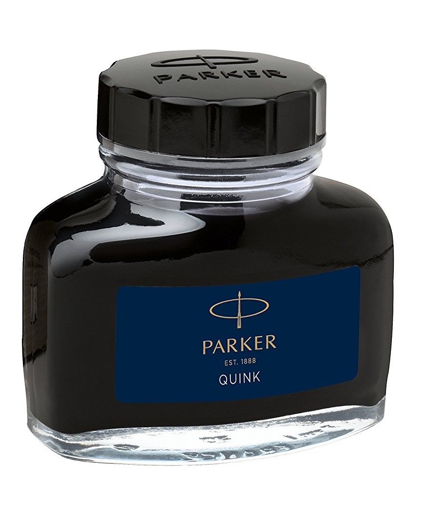 Parker Quink Bottled Refill Ink for Fountain Pens 57ml Blue (Pack 48)