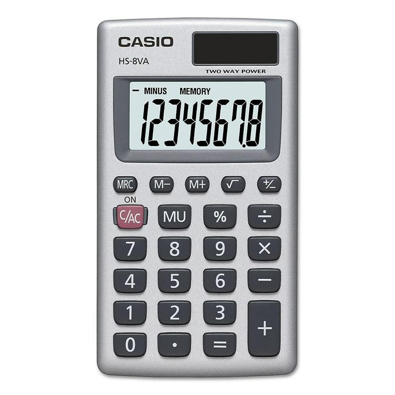 Casio HS-8VA Pocket Calculator HS-8VA-WK-UP HS-8VA-WK-UP