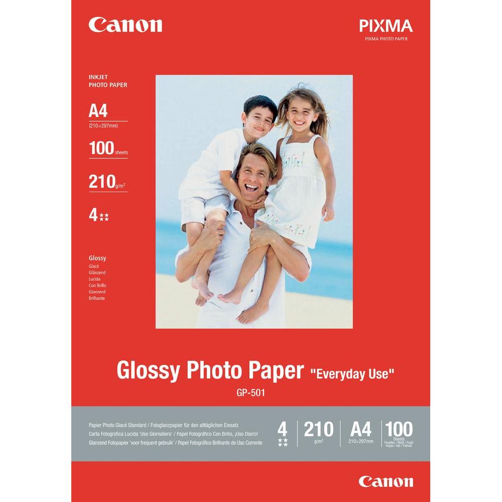 Photo Paper Canon 0775B001 GP501 Gloss Photo Paper A4 100 Sheets