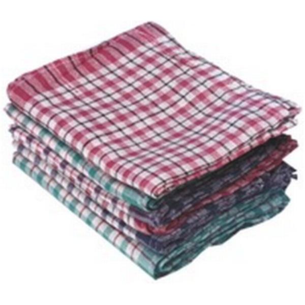 Cloths / Dusters / Scourers / Sponges Robert Scott Tea Towel 460x680mm Check Assorted Colours (Pack 10)